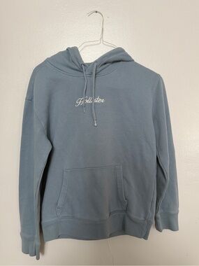 Hollister Light Blue Hooded Sweatshirt